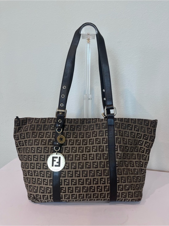 Fendi Handbags - FENDI ZUCCHINO MONOGRAM CANVAS HANDBAG